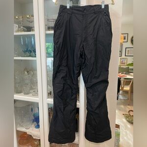 Columbia Snow Pants Black Waterproof Size Medium